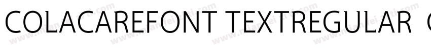 COLACAREFONT TEXTREGULAR  GB1 0字体转换